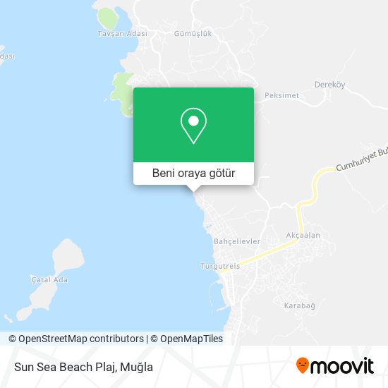 Sun Sea Beach Plaj harita