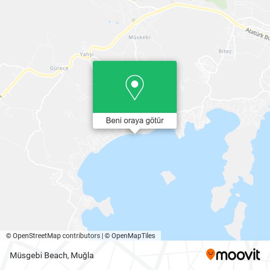 Müsgebi Beach harita