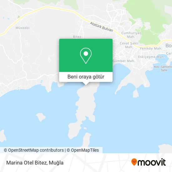 Marina Otel Bitez harita