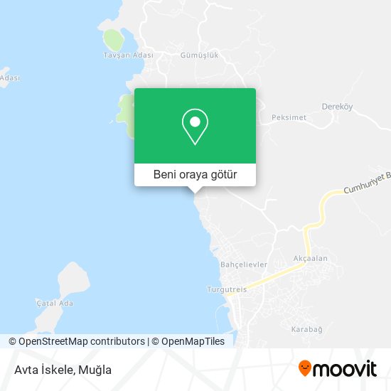 Avta İskele harita