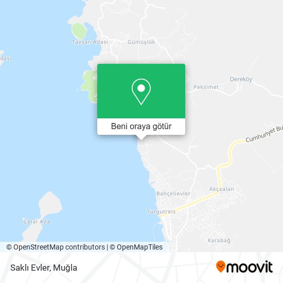 Saklı Evler harita