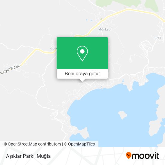 Aşıklar Parkı harita