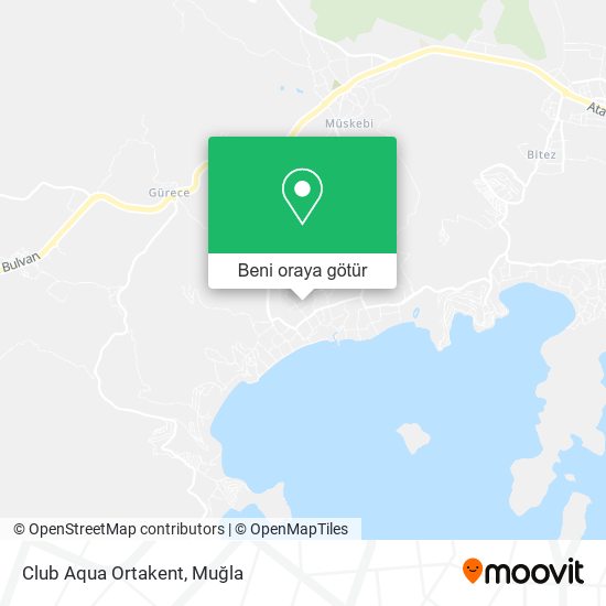 Club Aqua Ortakent harita