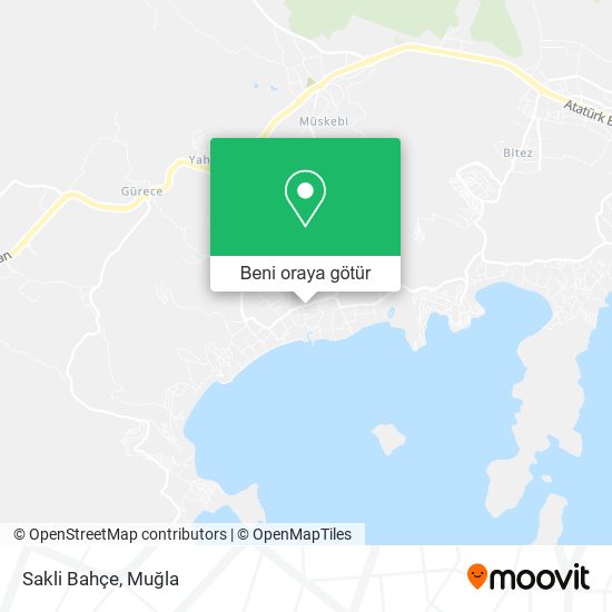Sakli Bahçe harita