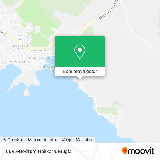 6692-Bodrum Halıkarn harita