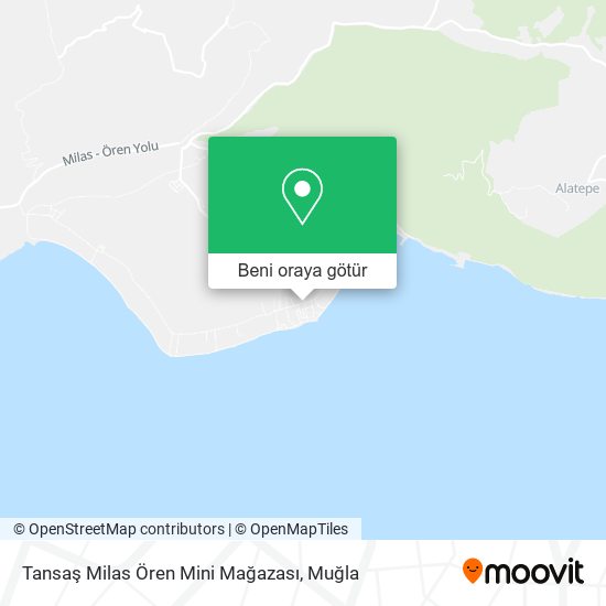 Tansaş Milas Ören Mini Mağazası harita