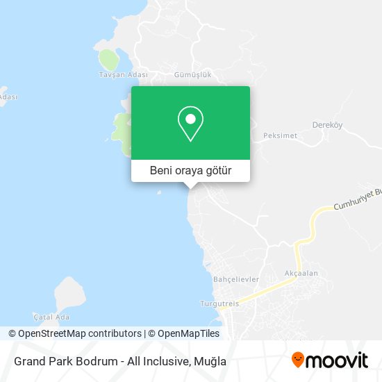 Grand Park Bodrum - All Inclusive harita