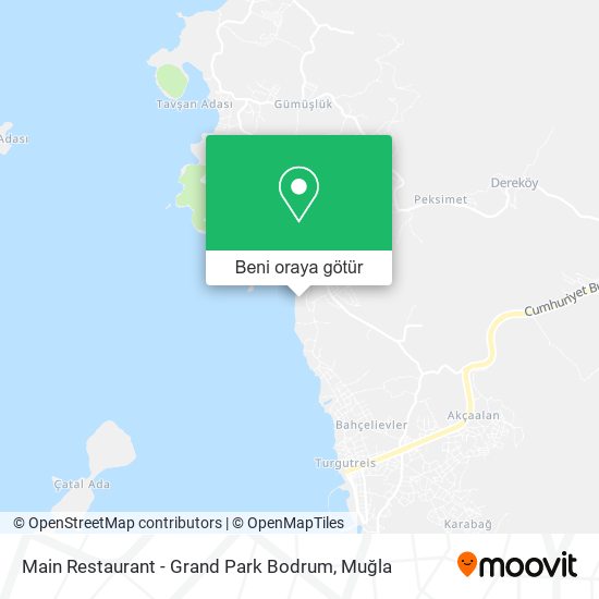 Main Restaurant - Grand Park Bodrum harita