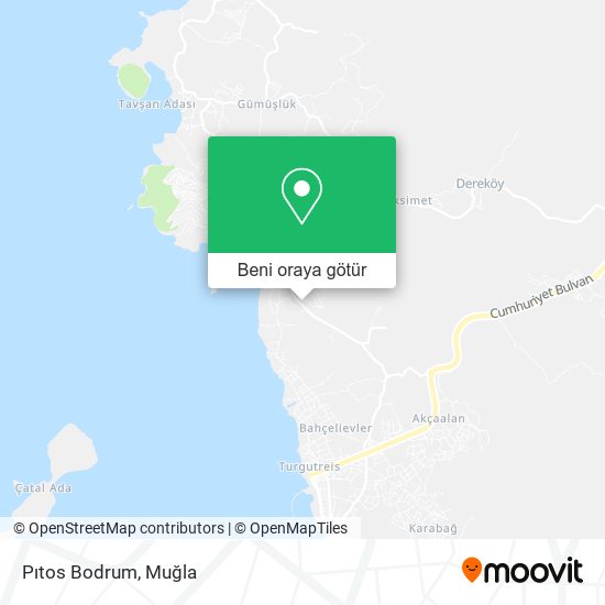 Pıtos Bodrum harita