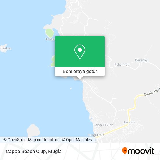 Cappa Beach Clup harita