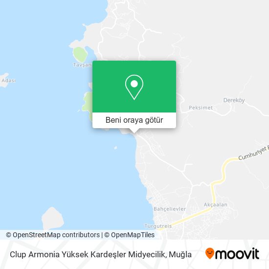 Clup Armonia Yüksek Kardeşler Midyecilik harita
