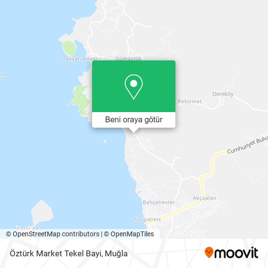 Öztürk Market Tekel Bayi harita