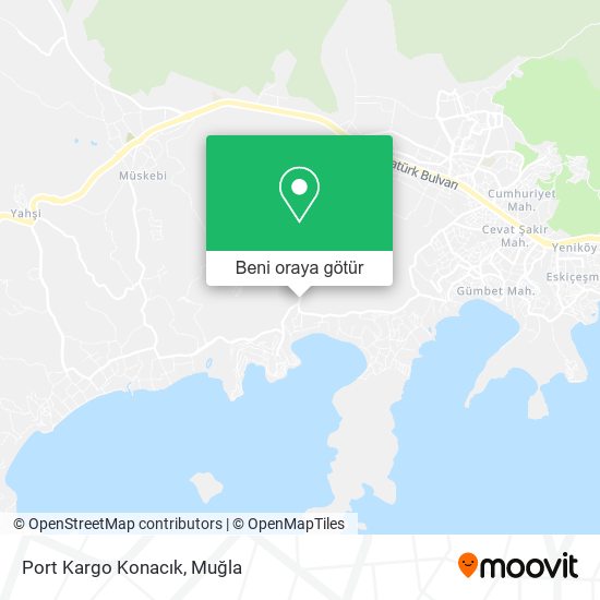 Port Kargo Konacık harita