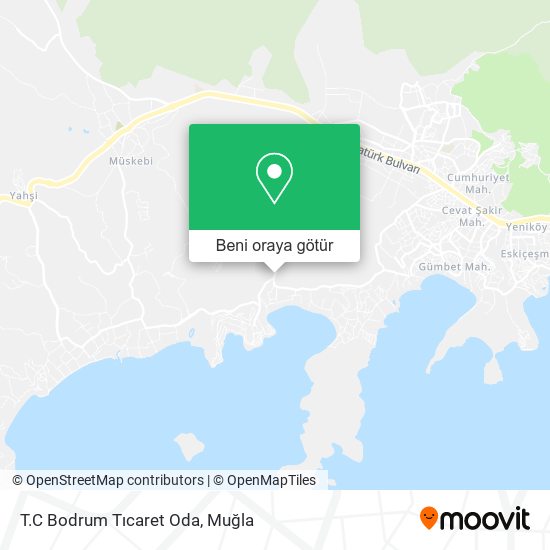 T.C Bodrum Tıcaret Oda harita