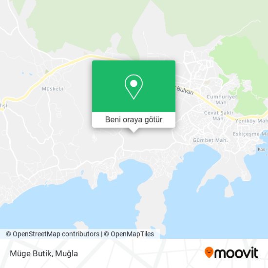 Müge Butik harita