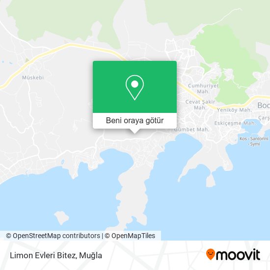 Limon Evleri Bitez harita