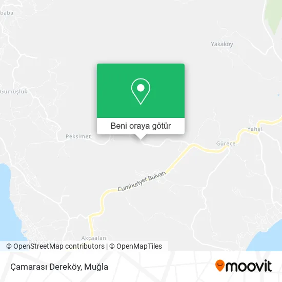 Çamarası Dereköy harita