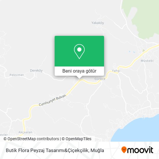 Butik Flora Peyzaj Tasarımı&Çiçekçilik harita