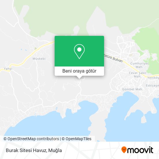 Burak Sitesi Havuz harita