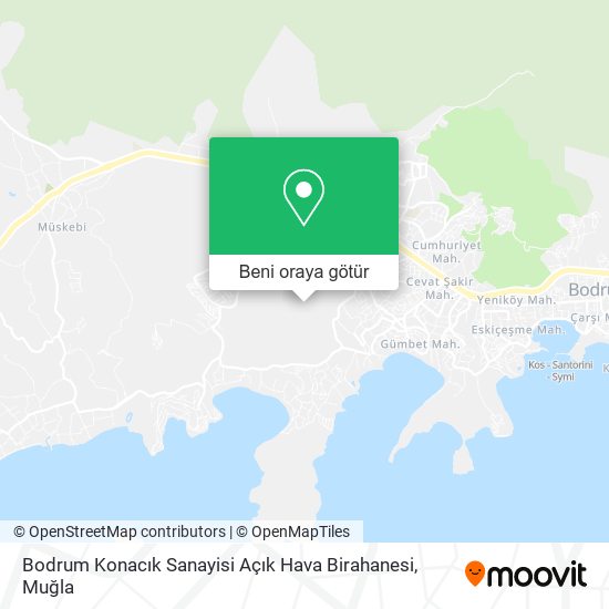 Bodrum Konacık Sanayisi Açık Hava Birahanesi harita