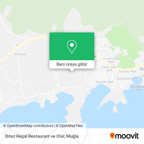 Bitez Regal Restaurant ve Otel harita