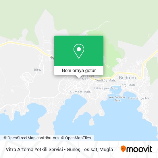Vitra Artema Yetkili Servisi - Güneş Tesisat harita
