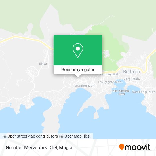 Gümbet Mervepark Otel harita