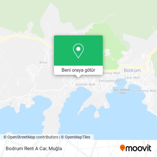 Bodrum Rent A Car harita