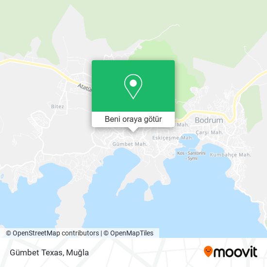 Gümbet Texas harita