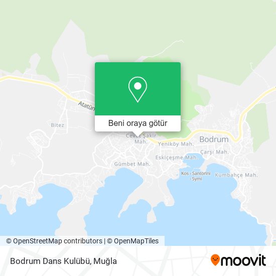 Bodrum Dans Kulübü harita