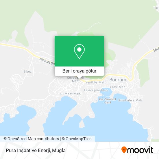 Pura İnşaat ve Enerji harita