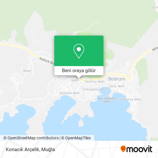Konacık Arçelik harita