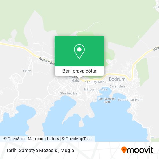 Tarihi Samatya Mezecisi harita