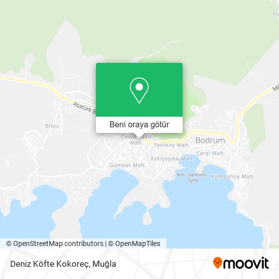 Deniz Köfte Kokoreç harita