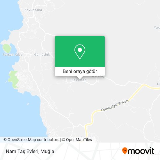 Nam Taş Evleri harita