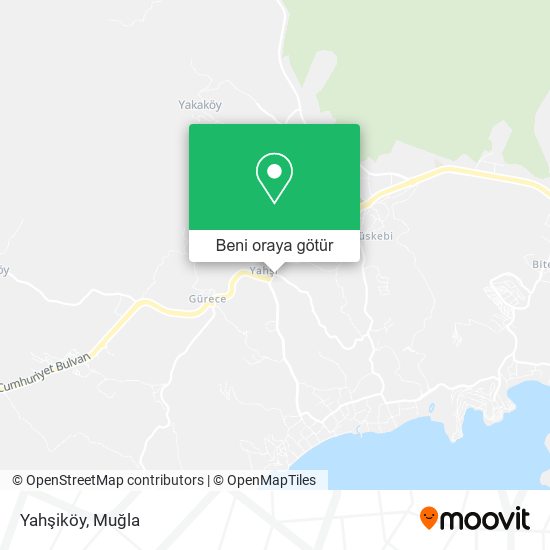 Yahşiköy harita