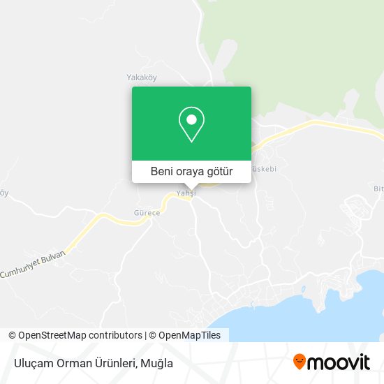 Uluçam Orman Ürünleri harita