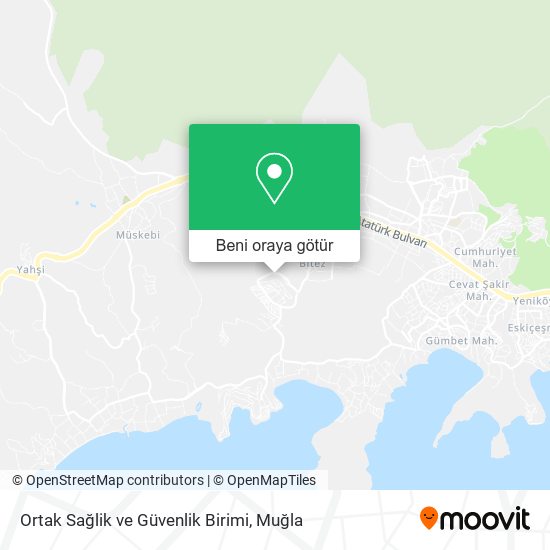 Ortak Sağlik ve Güvenlik Birimi harita