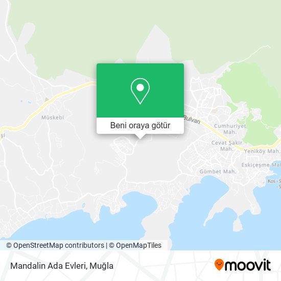 Mandalin Ada Evleri harita