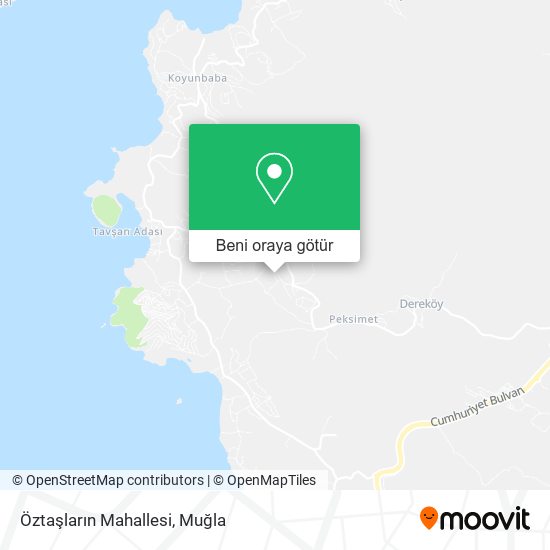 Öztaşların Mahallesi harita