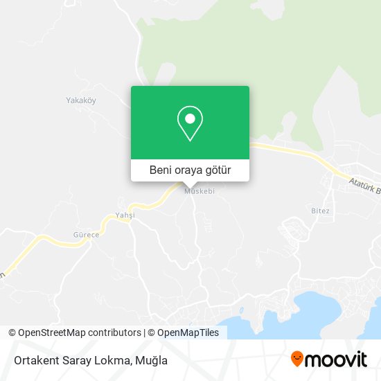 Ortakent Saray Lokma harita