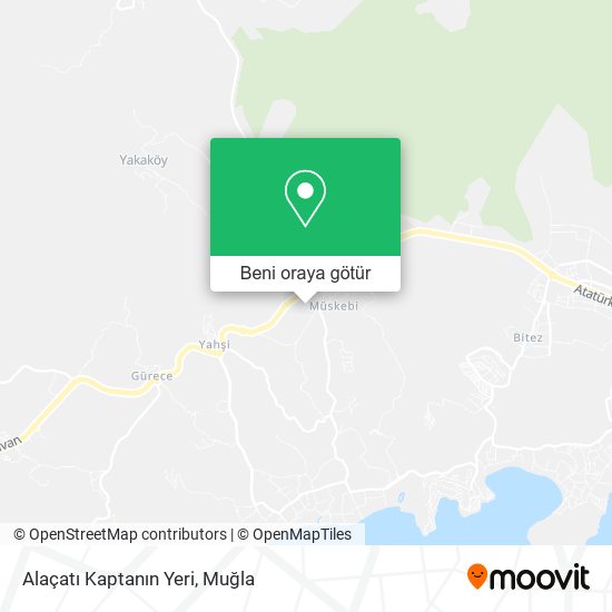 Alaçatı Kaptanın Yeri harita
