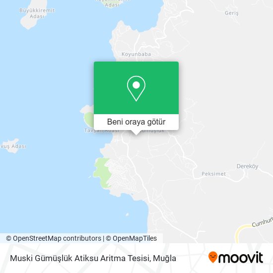Muski Gümüşlük Atiksu Aritma Tesisi harita