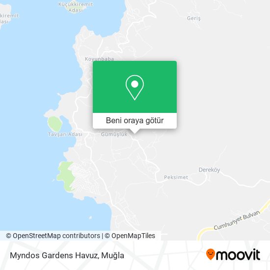 Myndos Gardens Havuz harita