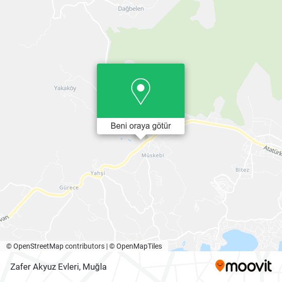 Zafer Akyuz Evleri harita