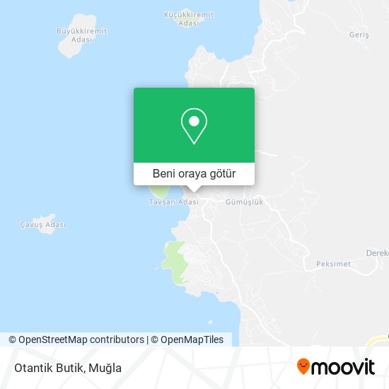 Otantik Butik harita