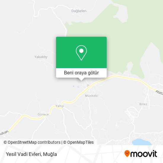 Yesil Vadi Evleri harita