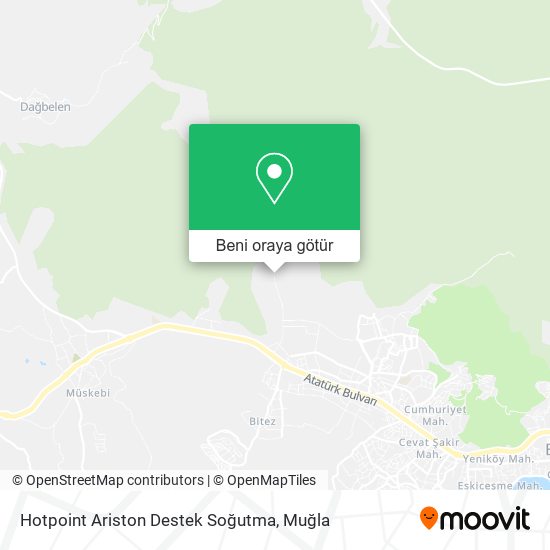 Hotpoint Ariston Destek Soğutma harita