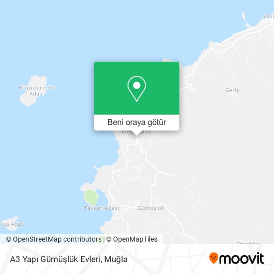A3 Yapı Gümüşlük Evleri harita