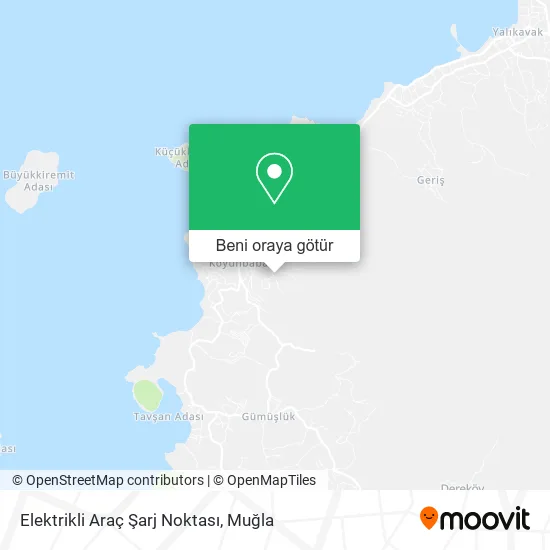 Elektrikli Araç Şarj Noktası harita